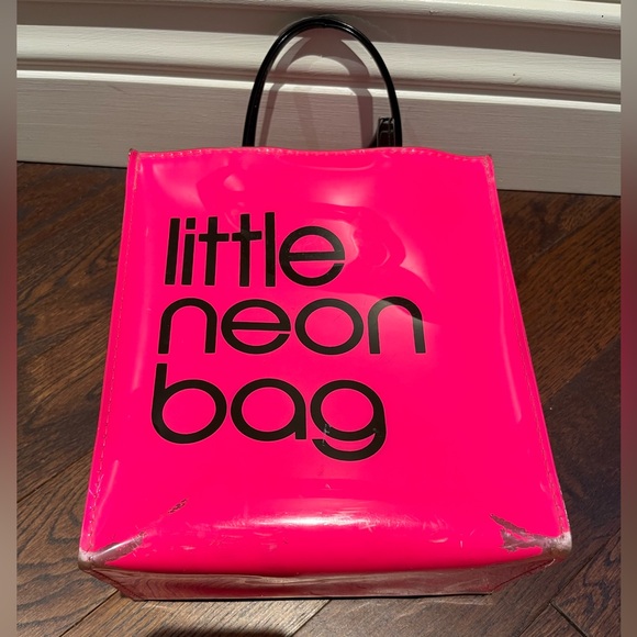 Bloomingdale's Pink Little Neon Bag Tote - Picture 6 of 11